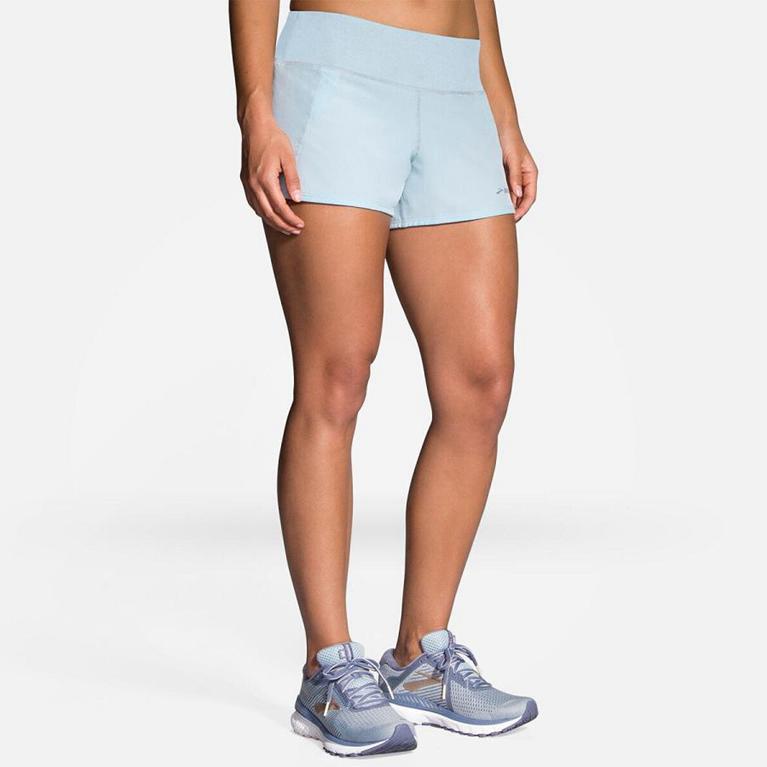 Brooks Chaser 3 - Womens Running Shorts - White (94701FKEJ)